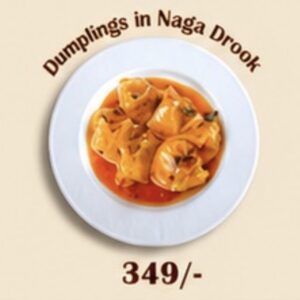 Dumplings in Naga Dressing